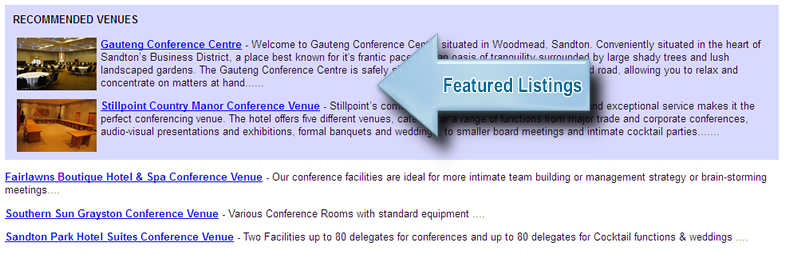 featured conference venue listing